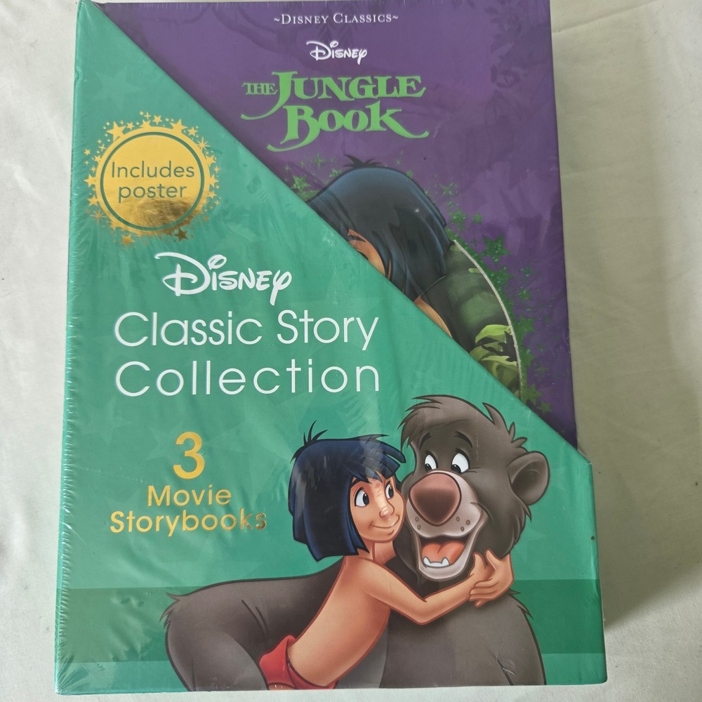 Disney Classic Story Collection 3 Movie Storybooks The Jungle Book Pinocchio Set